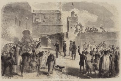 フランス皇帝のアルジェのカスバまたは城塞への訪問 作： Gustave Janet
